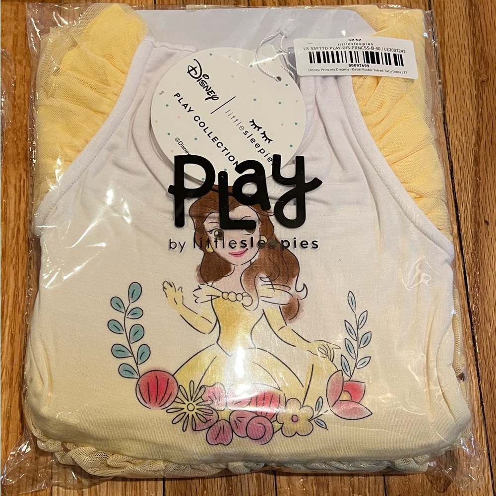 NIB 3T Little Sleepies Belle Tiered Tulle Dress